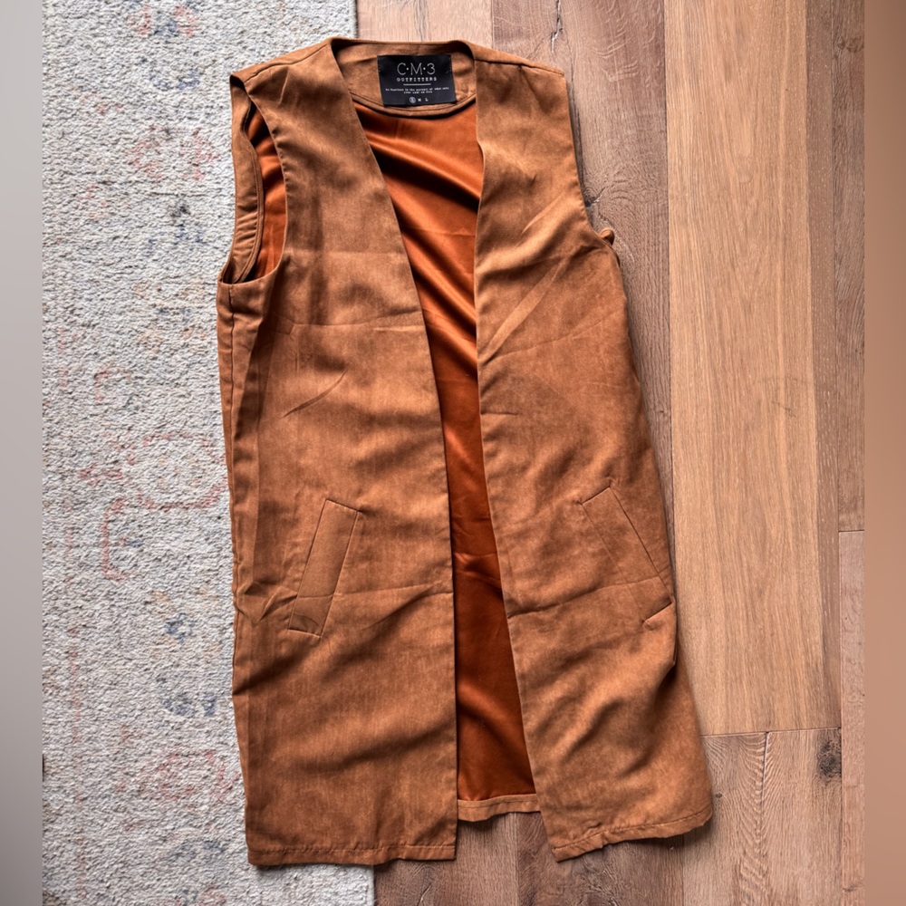 Tan Suede Women’s Vest